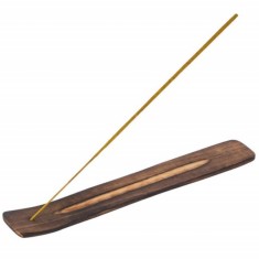 Set 40 betisoare parfumate cu miros de vanilie si suport din lemn 25 cm,potrivit pentru aromaterapie, Pufo foto