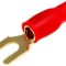 Papuc Terminal tip furca M4 5mm2 aurit izolat rosu ACV 30.4440-02