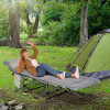Outsunny Pat pentru Camping Pliabil cu Buzunare de Depozitare