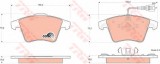 Set placute frana,frana disc VW TRANSPORTER V platou / sasiu (7JD, 7JE, 7JL, 7JY, 7JZ, 7FD) (2003 - 2016) TRW GDB1555