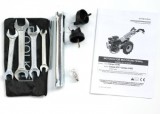 ProGARDEN Campo U12E motocultor multifunctional 12CP, diesel, pornire electrica, 3+2 viteze, reductor + FT90 freza tractata 900mm + BC12M bara cosire