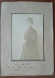 Fotografie Ottilia Michail Oteteleșanu, Hanse Hermann Berlin 1916, 26x19cm, Semnată, Album Artă Foto