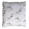 Perna matlasata antialergica lavanda LavenderDream Coneltex, dimensiuni 40 x 40 cm, patrata, culoare alba, umplutura fibra siliconizata