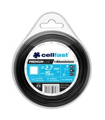 Rola fir de Taiere pentru Trimmer Cellfast Premium, sectiune patrata 2.7 mm x 15 m, intarita cu particule de aluminiu foto
