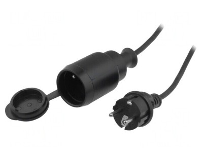 Prelungitor electric negru 10m 10A foto