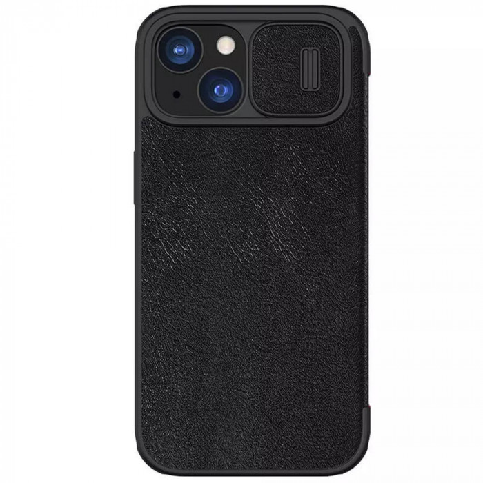 Husa pentru iPhone 15 - Nillkin QIN Leather Case - Black