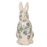 Cumpara ieftin Figurina Iepuras Paste ceramica bej verde 16x12x28 cm