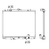 Radiator racire Mitsubishi Pajero Sport (K90), 08.1998-2008, Motorizare 2, 5 Td 73kw Diesel, tip climatizare Cu/fara AC, cutie Manuala, tip Denso, di