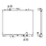 Radiator racire Mitsubishi Pajero Sport (K90), 08.1998-2008, Motorizare 2, 5 Td 73kw Diesel, tip climatizare Cu/fara AC, cutie Manuala, tip Denso, di