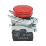 Indicator semnalizare LED rosu 220V, 14mA, TB4 Breckner Germany