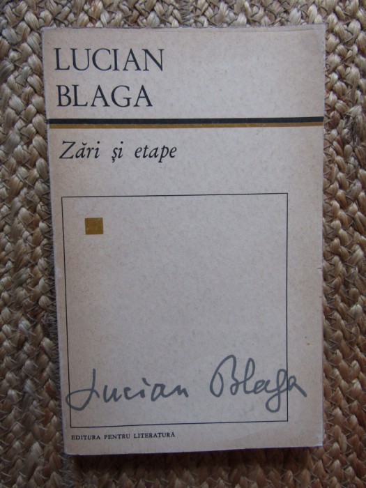 Zări și etape - Lucian Blaga