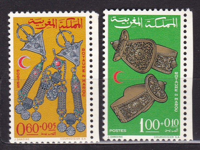 MAROC CRUCEA ROSIE SERIE MNH