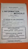 L Information medicale 10 Annee No 3 / 1928