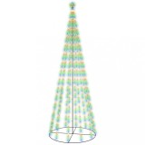 Cumpara ieftin Brad de Craciun conic, 732 LED-uri, multicolor, 160x500 cm