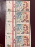 Romania 1000 lei, 1991, UNC, serie cu punct