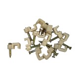 Cumpara ieftin Clema pentru cablu, alb, 5 mm, 100 buc / set