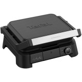 Gratar electric multifunctional Tefal SuperGrill 3 in 1 GC5108E0, 2000 W, Functie Barbeque si Cuptor, Termostat reglabil, Buton pornire/oprire, Negru