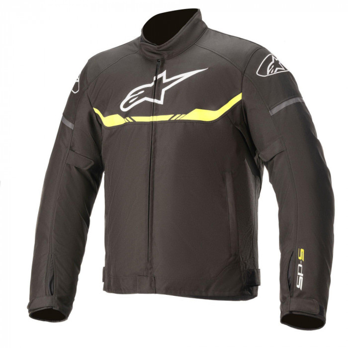 Geaca Moto Impermeabila Alpinestars T-SP S Waterproof Jacket, Negru/Galben, Extra-Large