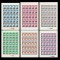 1990 Romania - 6 Coli intregi de 25 timbre Aniversari - Comemorari, LP 1246 MNH