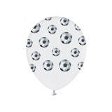 Set 5 baloane latex model fotbal alb negru 30 cm
