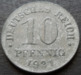 Moneda istorica 10 PFENNIG - GERMANIA, anul 1921 * cod 2883 = excelenta