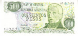 M1 - Bancnota foarte veche - Argentina - 500 pesos