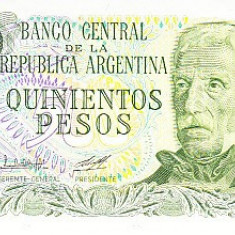 M1 - Bancnota foarte veche - Argentina - 500 pesos