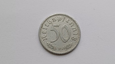 Germania - Al Treilea Reich 50 Reichspfenig, 1939 F -rara foto