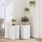 vidaXL Suporturi de plante, 2 buc., alb, 30x30x50 cm, lemn prelucrat 852915