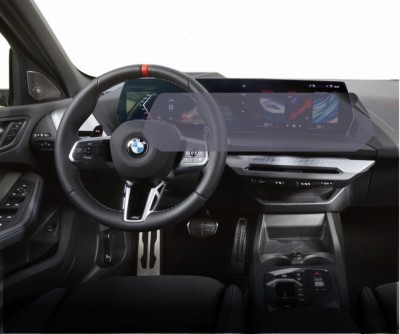 Folie Protectie Navigatie BMW Seria 1 2024+, Duragon, protectie Display Navigatie si Ceasuri, silicon Transparent, Anti-zgarieturi, kit instalare foto