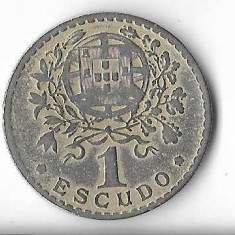 Moneda 1 escudo 1944 - Portugalia, cotatii ridicate!!!