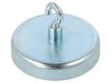 Magnet fix ferită 50mm 220N cu c&acirc;rlig ELESA GANTER