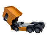 Macheta Scania T770S 1:32 portocalie replica metal lumini si sunete, usi deschise