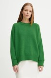 American Vintage pulover de l&acirc;nă culoarea verde, VITO18E