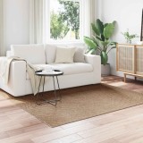 vidaXL Covoare de zonă Moir&eacute; Pătrat natural 120 x 120 cm 42022541