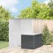 vidaXL Cușcă pentru păsări Antracit 154 x 154 x 200 cm Oțel galvanizat 3325168