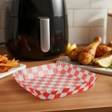 Hartie de Coacere pentru Air Fryer - Cu Model &icirc;n Carouri, Patrata, 20 x 20 cm - 50 Bucati/Pachet Best CarHome