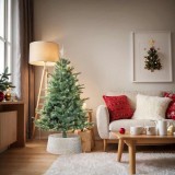 vidaXL Guler pentru Pomul de Crăciun Alb 75 x 75 x 25 cm 42020165