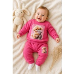 Trening pentru bebelusi din bumbac Happy Pets (Marime Disponibila: 18 luni)