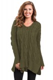 A748-120 Pulover casual tricotat model oversize, L