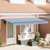 vidaXL Cortina Retractabilă albastru 400 x 200 cm țesătură 3329768