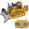 Buldozer cu telecomanda, sunete si lumini LED, multiple functii si detalii bine definite, incarcare USB, acumulator inclus. 25x13x12cm, Oem