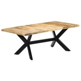 Cumpara ieftin Masa de bucatarie, 200x100x75 cm, lemn masiv de mango