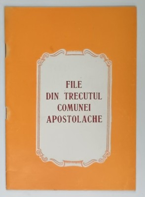 FILE DIN TRECUTUL COMUNEI APOSTOLACHE , ANII &amp;#039;70 - &amp;#039; 80 foto