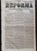 Ziarul Reforma, anul 1, duminica 27-8 decembrie, 1859, 4 pagini, stare buna