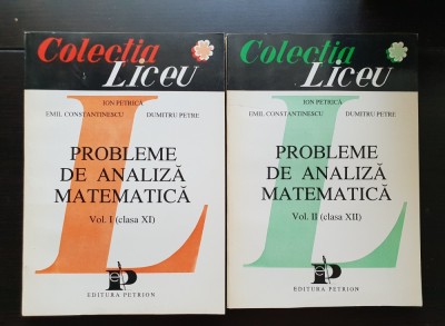 Probleme de analiză matematică, clasa XI, XII (2 vol.) - Ion Petrică, Emil Constantinescu, Dumitru Petre foto