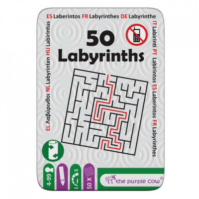 50 de provocări cu labirint, 3-5 ani, 7-10 ani, 5-7 ani, +10 ani, foto
