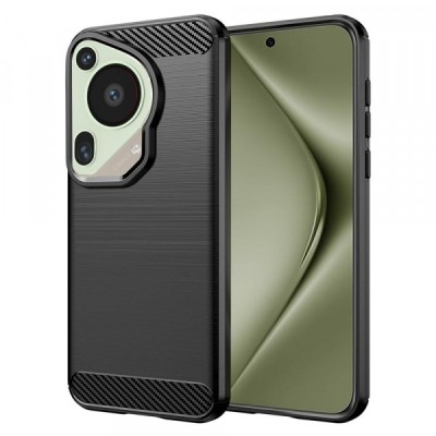 Husa pentru Huawei Pura 70 Ultra, Techsuit, Carbon, Neagra foto