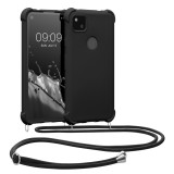 Cumpara ieftin Husa pentru Google Pixel 4a, Silicon, Negru, 53842.01, Textil, Carcasa, Kwmobile