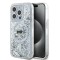 Husa MagSafe pentru Apple iPhone 15 Pro Max, Karl Lagerfeld, Liquid Glitter Karl&#039;s Head, Transparenta